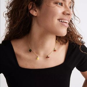 🍉 Madewell Beaded Fruit Chain Necklace 🍉